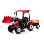 Traktor 24V7A sa Kabinom, Prikolicom i Utovarivačem - Crveni (2x200W)