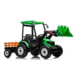 Traktor 24V7A sa Kabinom, Prikolicom i Utovarivačem – Zeleni (2x200W) - Slika 3