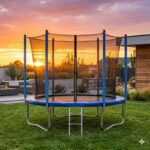 Profesionalna Trambolina 305cm (10ft) sa Unutrašnjom Mrežom i Merdevinama - 305nbd