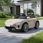 Automobil za decu na akumulator Sport Plus 12V - Bež  (SM-25106B)