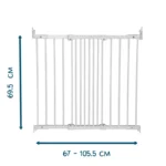 BabyDan FlexiFit ogradica bela SKU 20001