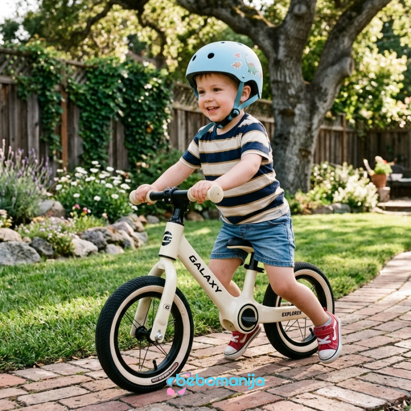 Balance bicikl 12" GALAXY EXPLORER bež - 540114