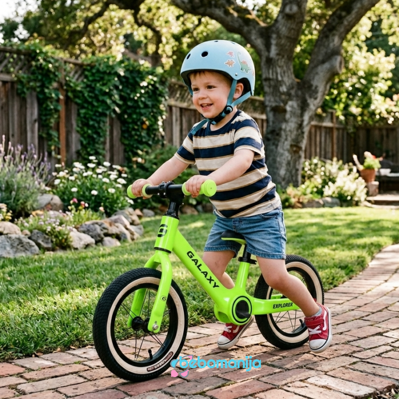 Balance bicikl 12" GALAXY EXPLORER zeleni - 540115