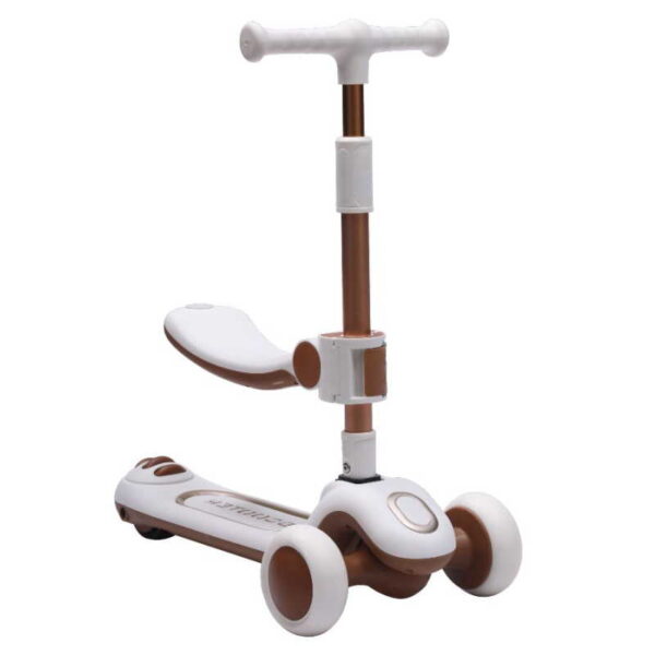 Trotinet 2u1 TT-1001 bela/braon - 540117