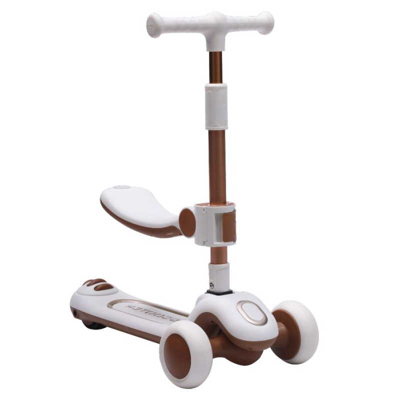 Trotinet 2u1 TT-1001 bela/braon - 540117