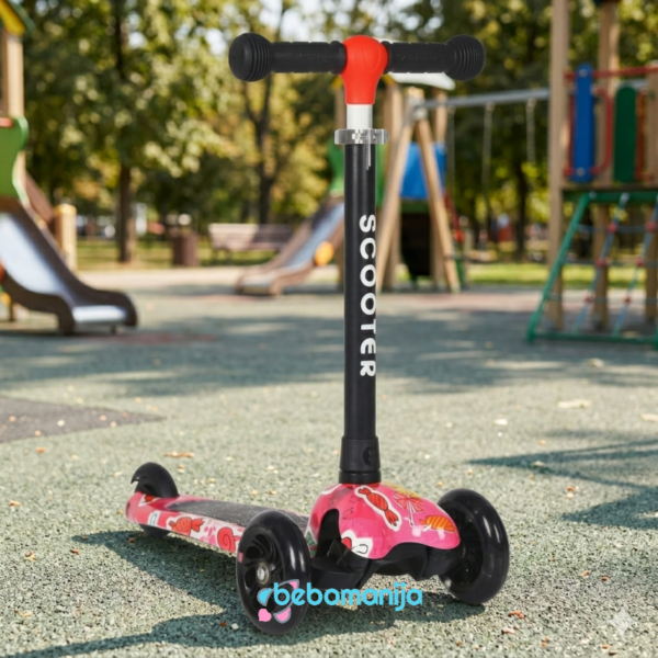 Trotinet TT-1006 šareni (roza) - 540140