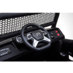 Džip Mercedes UNIMOG sa mekim gumama i kožnim sedištem - Crni (SM-25503C) - Slika 3