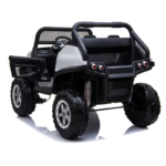 Džip Mercedes UNIMOG 12V sa mekim gumama i kožnim sedištem - Beli (SM-25503B) - Slika 5