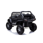Džip Mercedes UNIMOG sa mekim gumama i kožnim sedištem - Crni (SM-25503C) - Slika 5