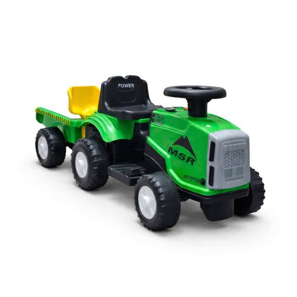 Traktor na akumulator Mini Farmer sa prikolicom (6V) – Zeleni (SM-26106Z)