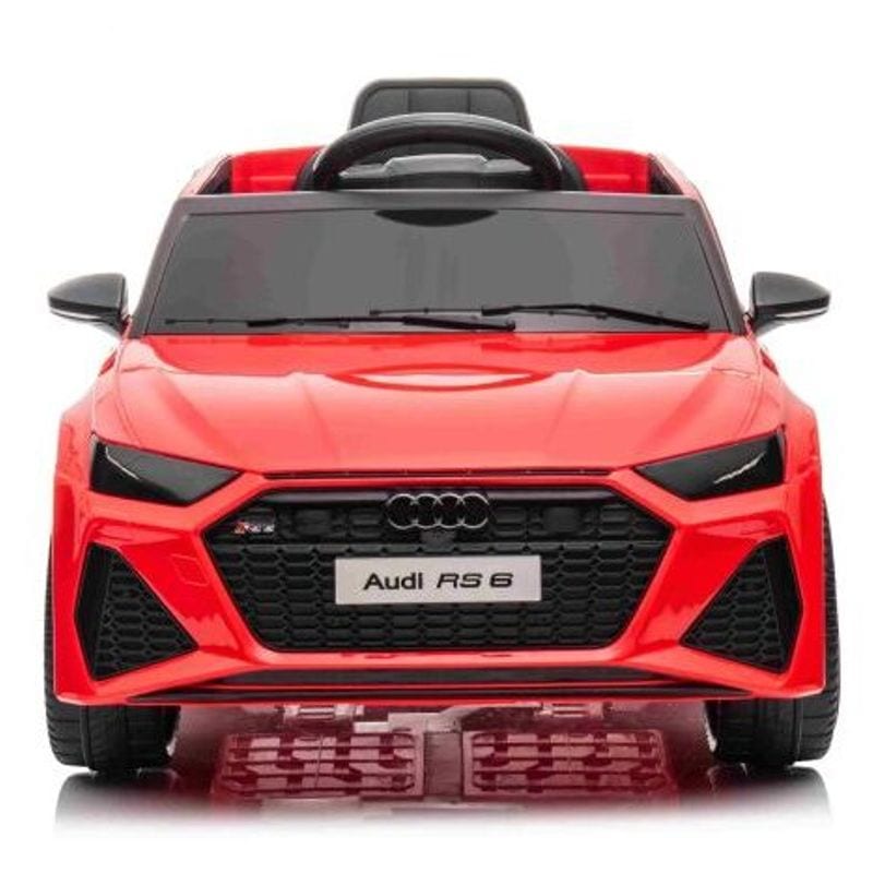 Audi RS6 Licencirani Crveni - auto na akumulator za decu sa mekim gumama i mekim sedištem - slika 1