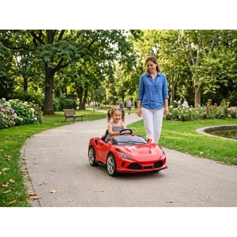 Baby Auto Sport 12V MB5917 - meke gume i meko sedište - Crveni - auto na akumulator za decu - slika 2