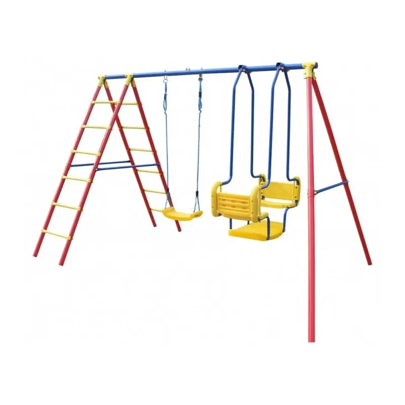 Metalna ljuljaška za decu 327x139x203 cm - kombinovana ljuljaška za dvorište - slika 1