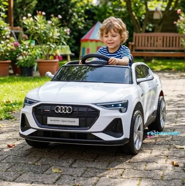 Audi E-tron Sportback na akumulator 12V - beli