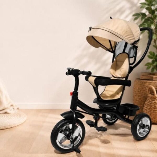 Tricikl Hope sa rotirajućim sedištem - BEŽ ( 000295b ) - Baby Hope tricikl sa rotirajućim sedištem - slika 1