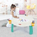 Dolu Dečiji Kreativni Sto 3u1 - sto za crtanje, pesak i vodu - slika 4