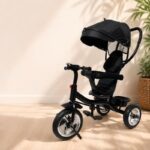 Tricikl Hope sa rotirajućim sedištem - CRNI ( 800025c ) - Baby Hope tricikl sa rotirajućim sedištem - slika 1