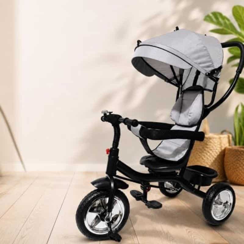 Tricikl Hope sa rotirajućim sedištem - SIVI ( 800124S ) Tricikl Hope sa rotirajućim sedištem - SIVI ( 800124S ) - Baby Hope tricikl sa rotirajućim sedištem - slika 2