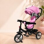 Tricikl Hope sa rotirajućim sedištem - ROZE ( 800322r ) - Baby Hope tricikl sa rotirajućim sedištem - slika 1