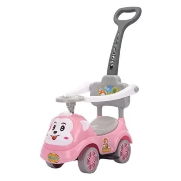 Velika Guralica SMILE sa ručkom – ROZE ( 027199) - dečja guralica SMILE 3u1 - slika 1