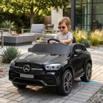Mercedes GLE 450 na akumulator 12V - Meki točkovi i Kožno sedište - Crni