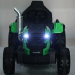 Dečiji traktor sa prikolicom i daljinskim zeleni - traktor na akumulator - slika 1