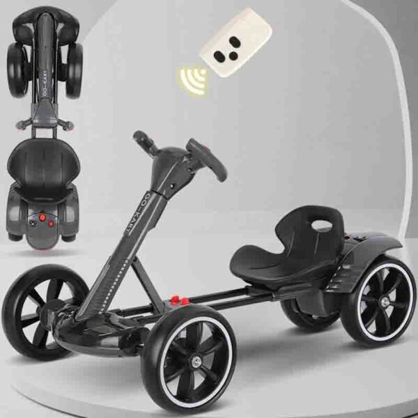 Dečji karting na akumulator Crni KT001 - slika 1