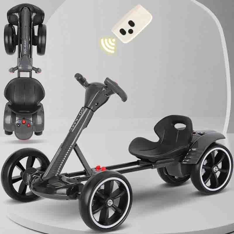 Dečji karting na akumulator Crni KT001 - slika 1