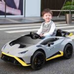 Lamborghini Huracán STO Drift Premium Sivi - licencirani dečji auto - slika 6