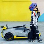 Lamborghini Huracán STO Drift Premium Sivi - licencirani dečji auto - slika 8