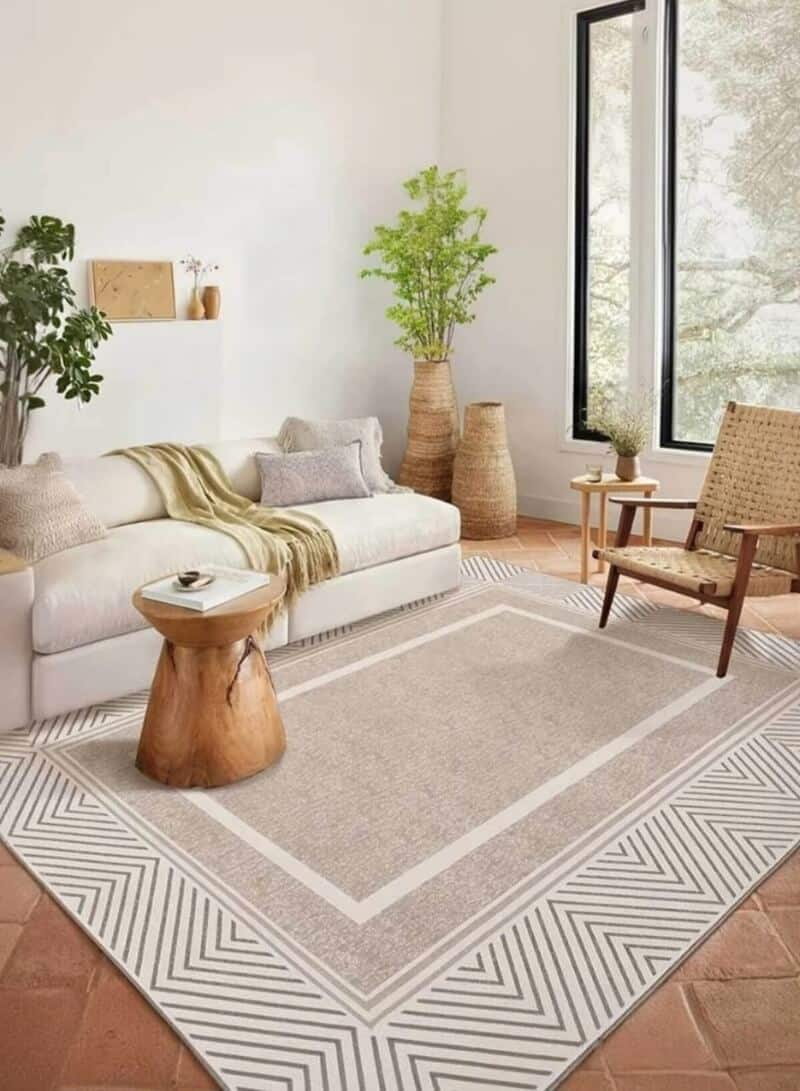 Tepih Boho TG-4184 slikan u dnevnoj sobi
