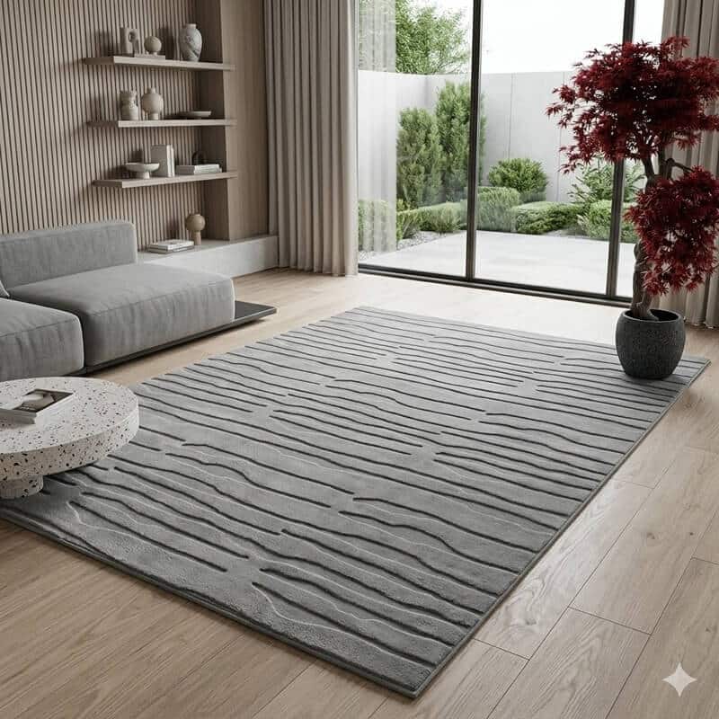 Tepih Carmel sivi reljefni | 160×230 cm