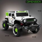 Veliki džip Monster 4x4 MB6128 beli - slika 5