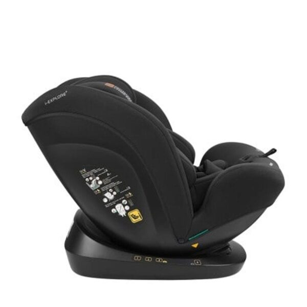 KikkaBoo I-Explore 2 Premium I-Size auto sedište BLACK - slika 2