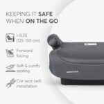 KikkaBoo I-Go I-Size booster DARK GRAY - slika 2