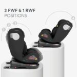 KikkaBoo I-Moove 2 I-Size auto sedište BLACK - slika 2