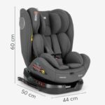 KikkaBoo I-Moove 2 I-Size auto sedište DARK GREY - slika 6