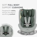 KikkaBoo I-Moove 2 I-Size auto sedište ARMY GREEN - slika 2