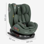 KikkaBoo I-Moove 2 I-Size auto sedište ARMY GREEN - slika 6