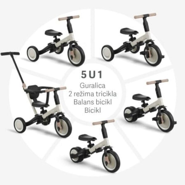 Kikka Boo tricikl Flip 5u1 GREY - slika 2