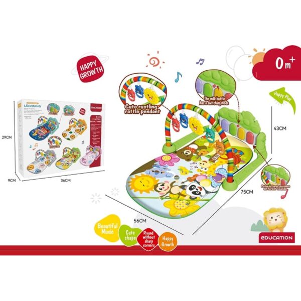 Piano podloga za bebe ZOO VRT- zelena (787154)