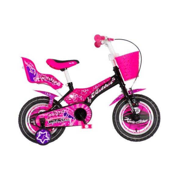 Bicikl Visitor 12" Star CRNO ROZE 2