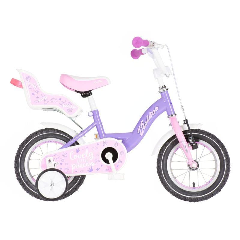 Bicikl Visitor 12" Liloo LJUBIČASTO ROZE PERLA 2