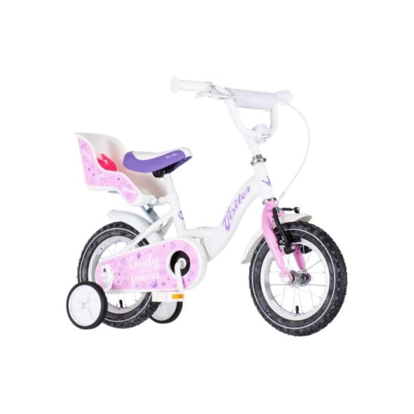 Bicikl Visitor 12" Liloo BELO ROZE PERLA 1