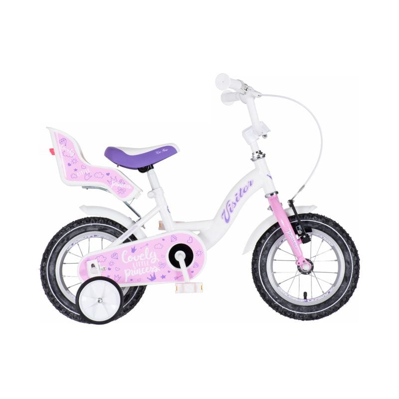 Bicikl Visitor 12" Liloo BELO ROZE PERLA 2
