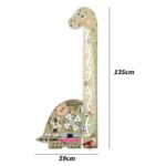 Dinosaurus sa metrom i dečija zidna edukativna tabla MSN24027 4