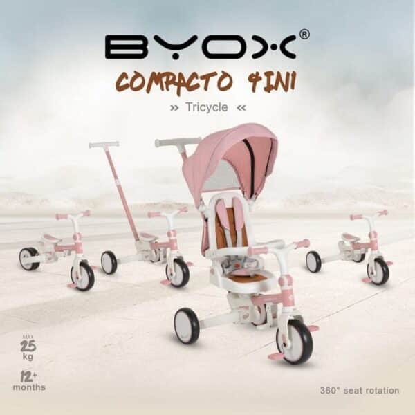 Byox Compacto 4u1 tricikl PINK 2