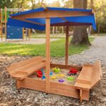 SuperToys deciji peskarnik sa krovom i klupama 2096