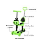Romobil NR-9520 zeleni bubamara trotinet 5u1 11