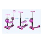Romobil NR-9520 roze bubamara trotinet 5u1 10